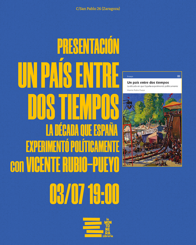 Vicente Rubio Pueyo presenta 'Un país entre dos tiempos'